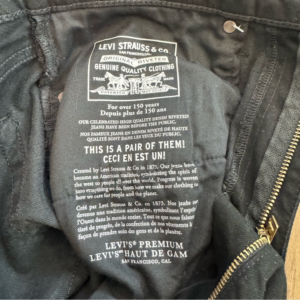 NWT! Men’s Levi's 514 Straight Black Jeans 32/30 - Picture 16 of 16